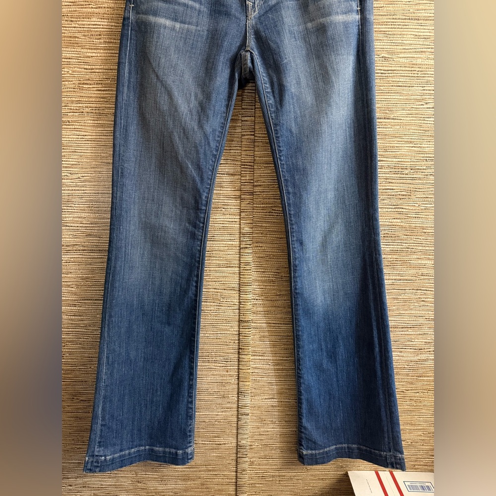 GAP 1969 Long & Lean Jeans Women Size 25 Blue Slim Bootcut Low Rise - Picture 3 of 9